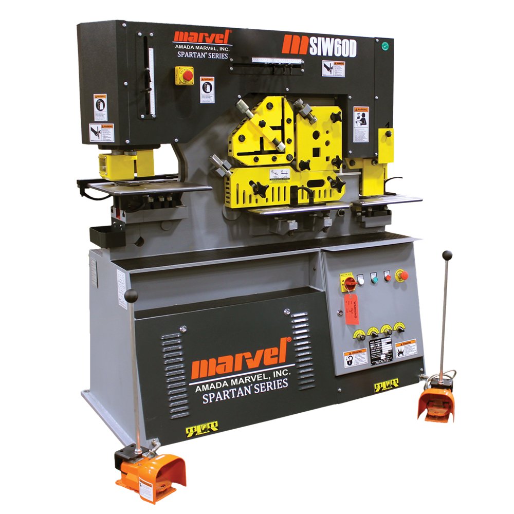 Discover the power of our heavy-duty dual cylinder ironwork machine! With a 60-ton capacity and 5 work stations, it's perfect for your toughest projects.