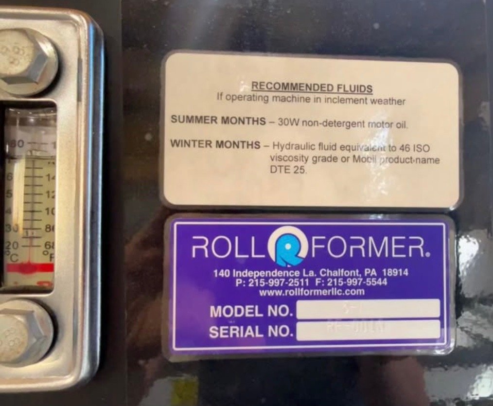 USED 2023 5 V CRIMP ROOF PANEL ROLLFORMING MACHINE