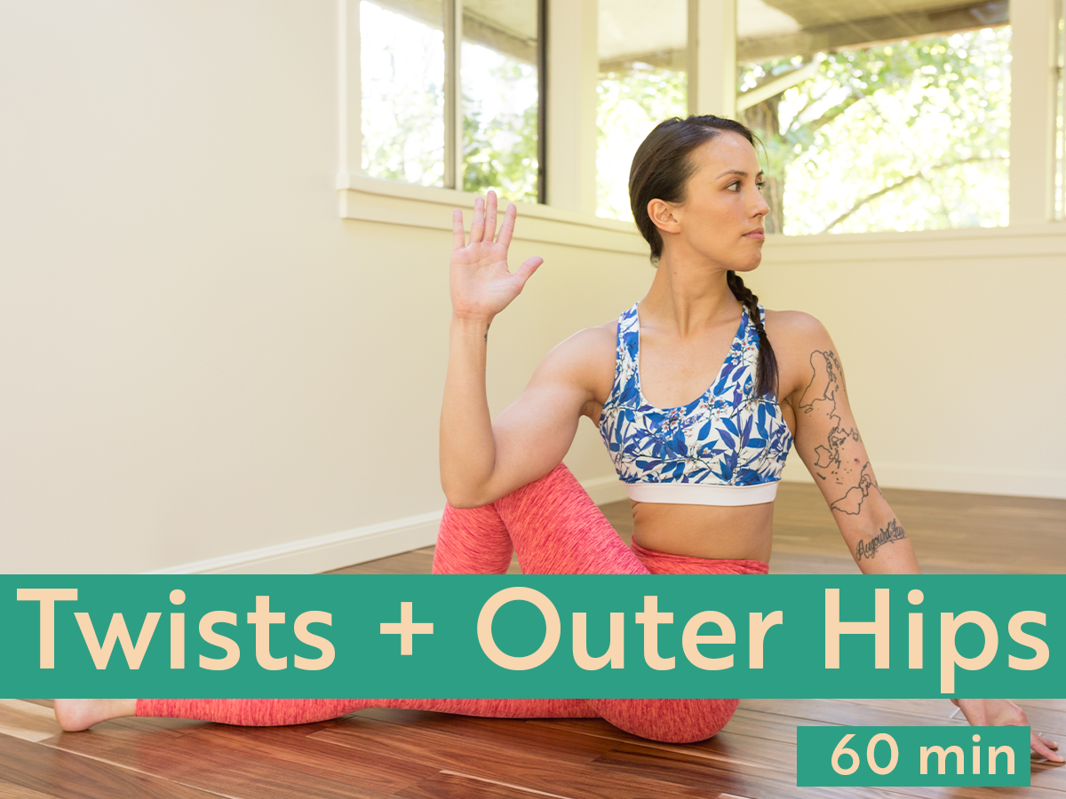 Using a subtly invigorating sequence of supine and seated twists, open your outer hips and feel taller through your spine in this sweet practice.