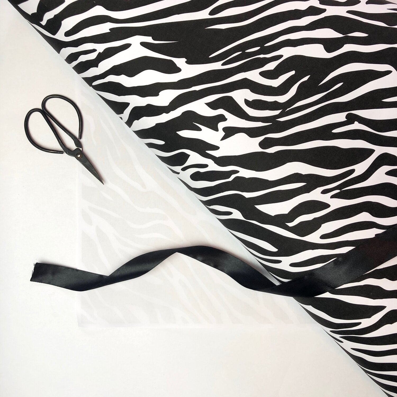 Black Zebra Jumbo Gift Wrap