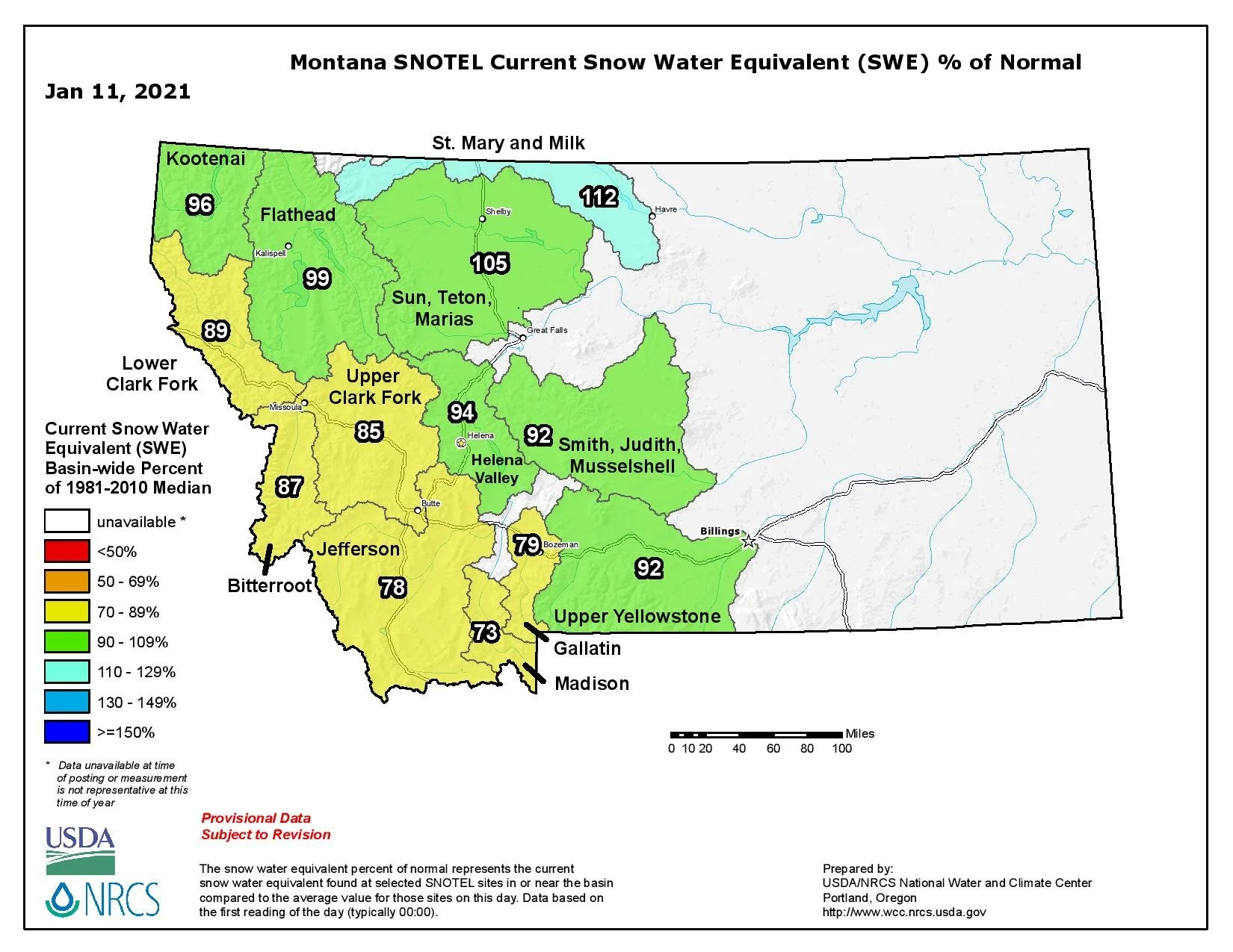 January Moisture Report