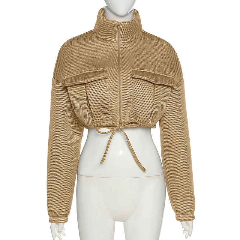 Gold Crop Foam Jacket