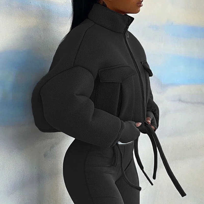 Black crop foam jacket.JPG