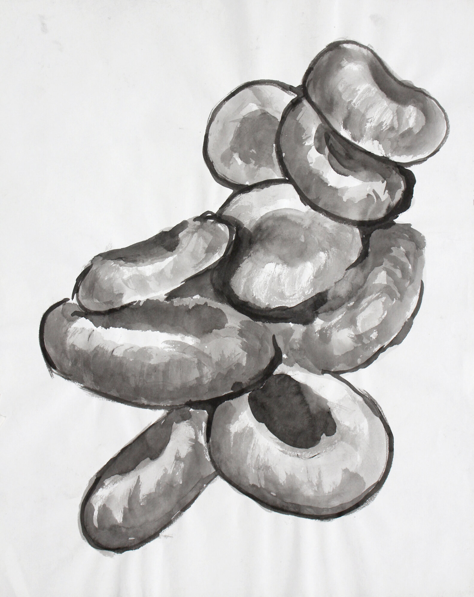 9. Tumbling Red Blood Cells, 1995 - Sumi Ink on paper.jpg