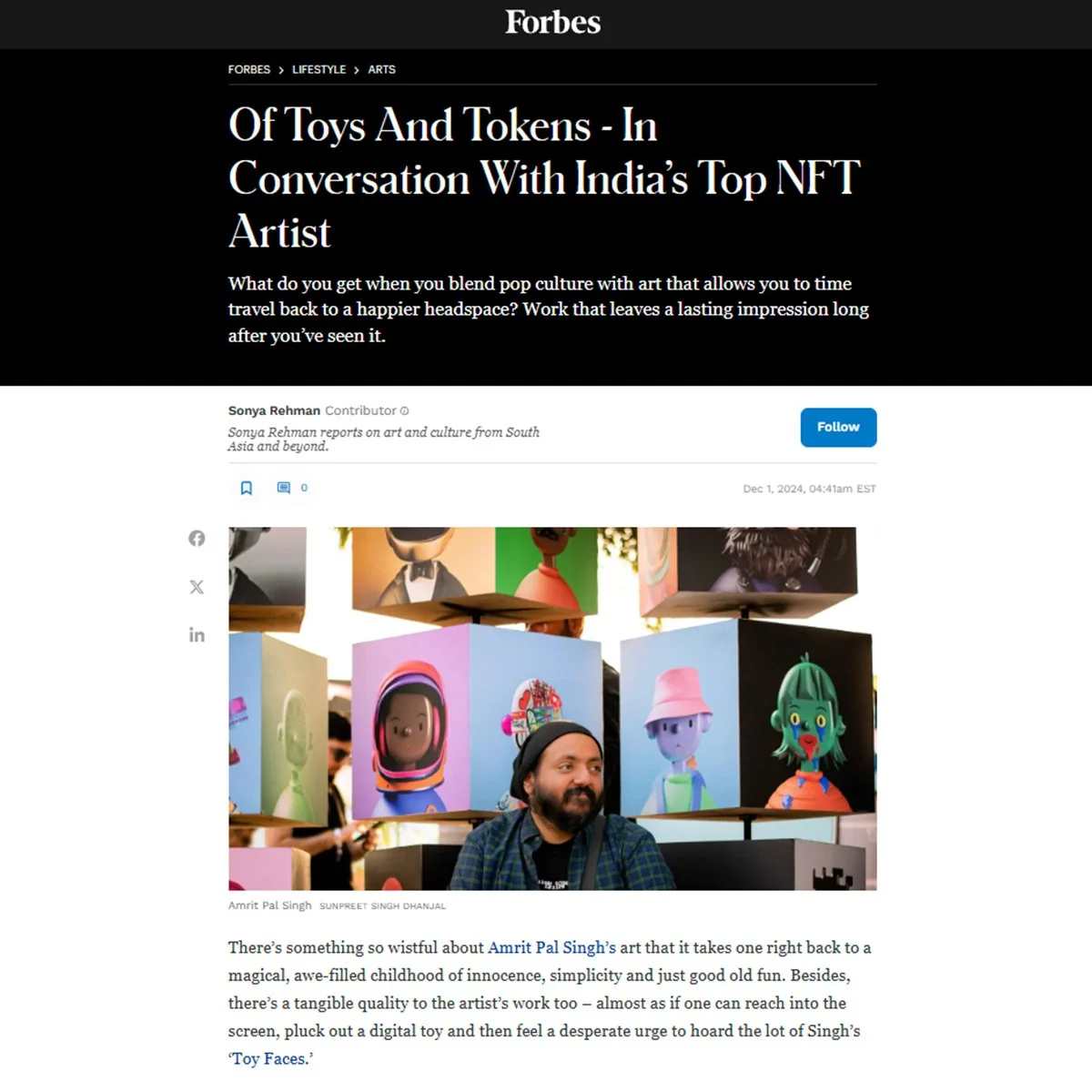 Amrit Pal Singh India's Top NFT Digital Artsit in conversation with ...