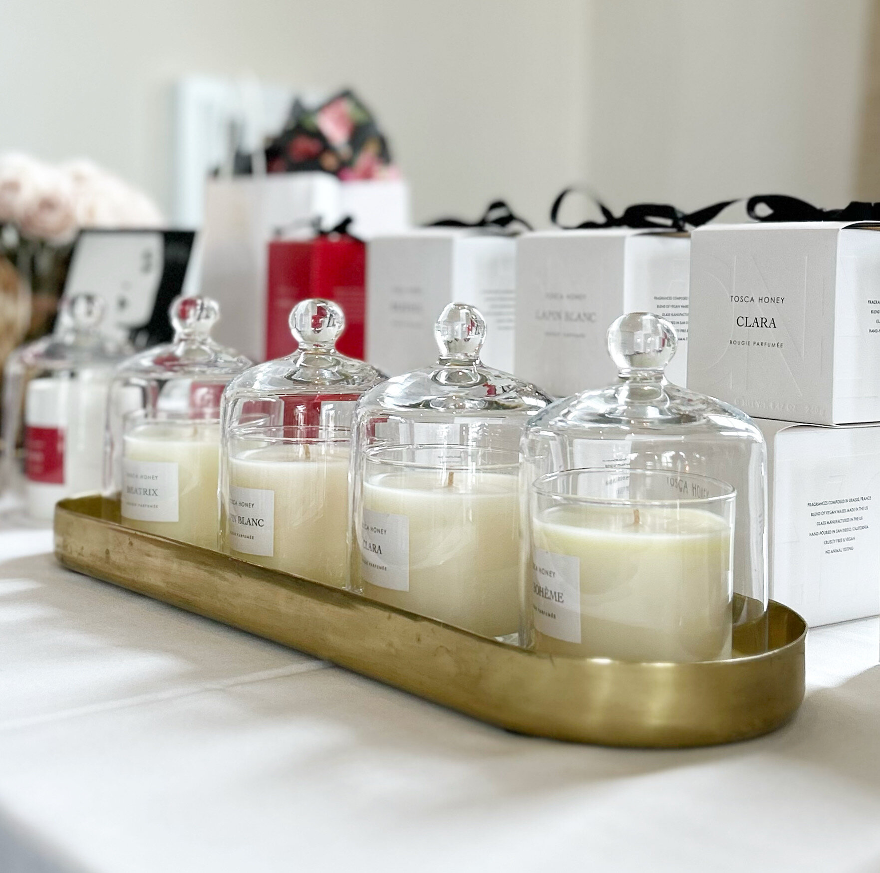 Glass Cloche Candle Holder