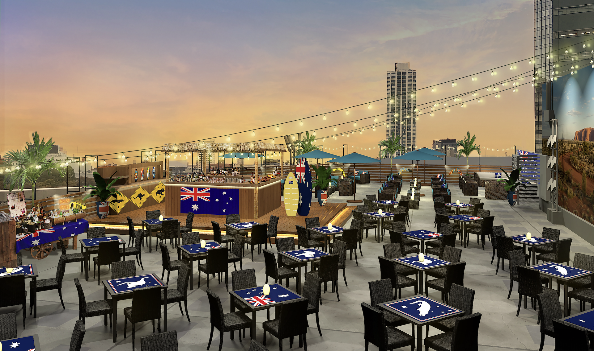 Hilton Tokyo Presents: Sunset Beach Australia Beer Garden