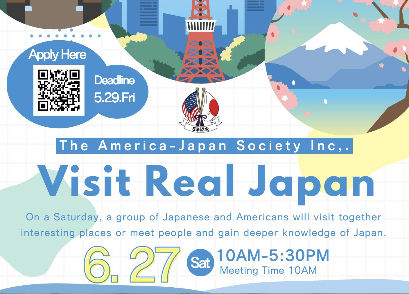 America-Japan Society: Visit Real Japan, June 27