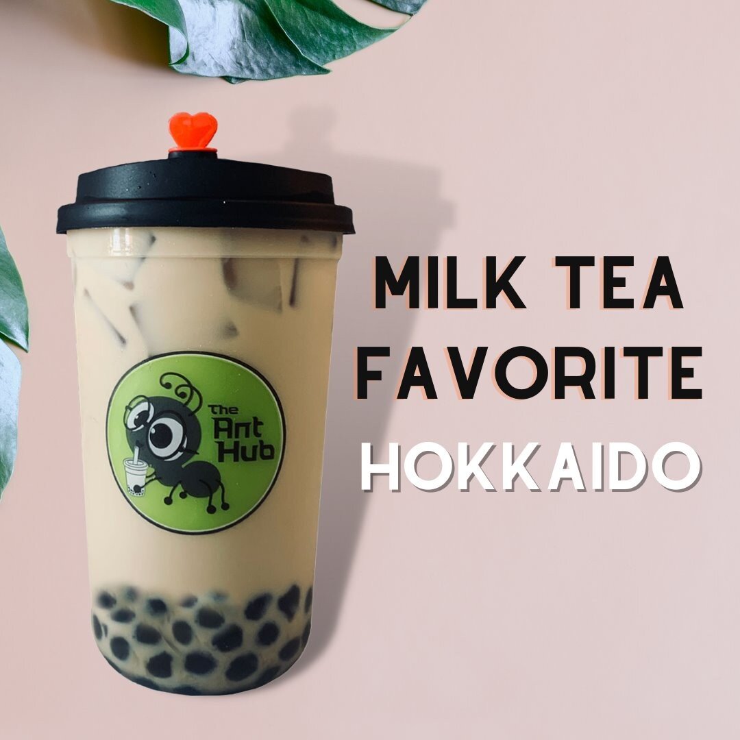 Hokkaido is our Milk Tea favorite 🤩 Black tea base with a caramelly and coconutty taste 🥰. 
-
Open Monday to Saturday 11 am to 10 pm! ⭐️
-
-
-
-
- 
#milktea #hokkaidomilktea #hokkaidobubblemilk #milkteabbubletea #bubblemilktea  #bobamilktea #bobate