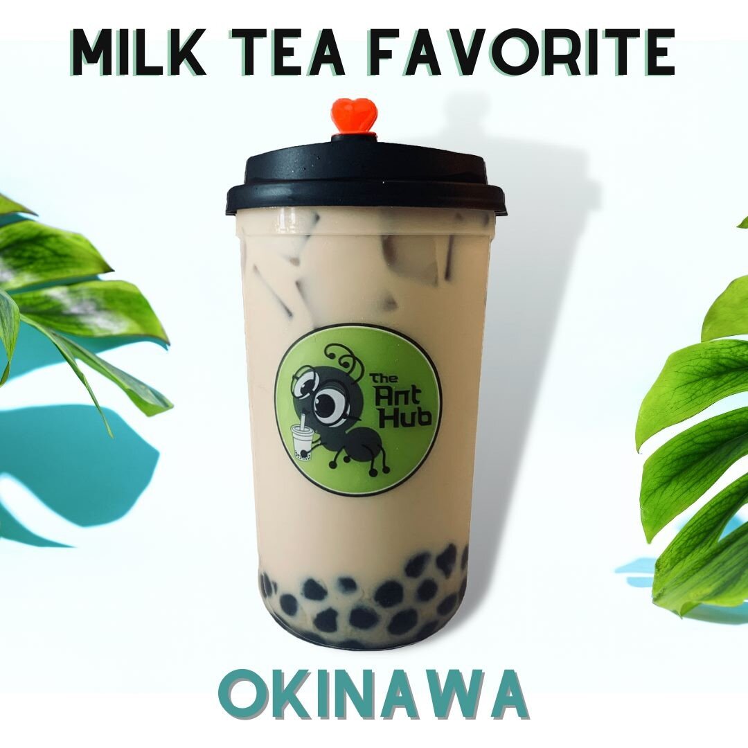 Okinawa is our another Milk Tea favorite 🤩 Black tea base with a caramelly and brown sugar taste 🥰. 
-
Open Monday to Saturday 11 am to 10 pm! ⭐️
-
-
-
-
-
#okinawaboba #okinawamilktea #okinawabubbletea #milkteafavorite  #milkteaboba #milkteabobas 
