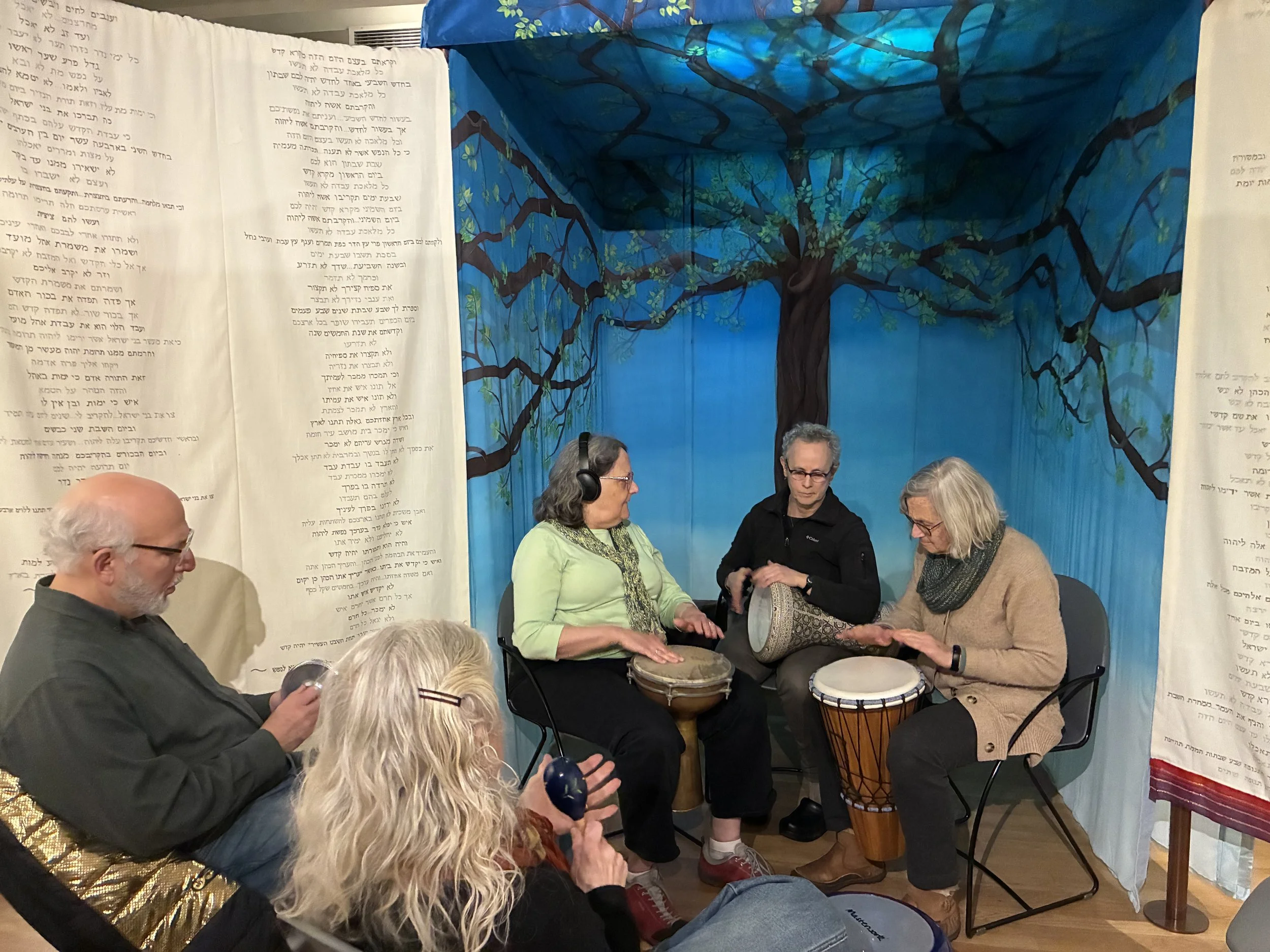 Drumming circle and artist talk