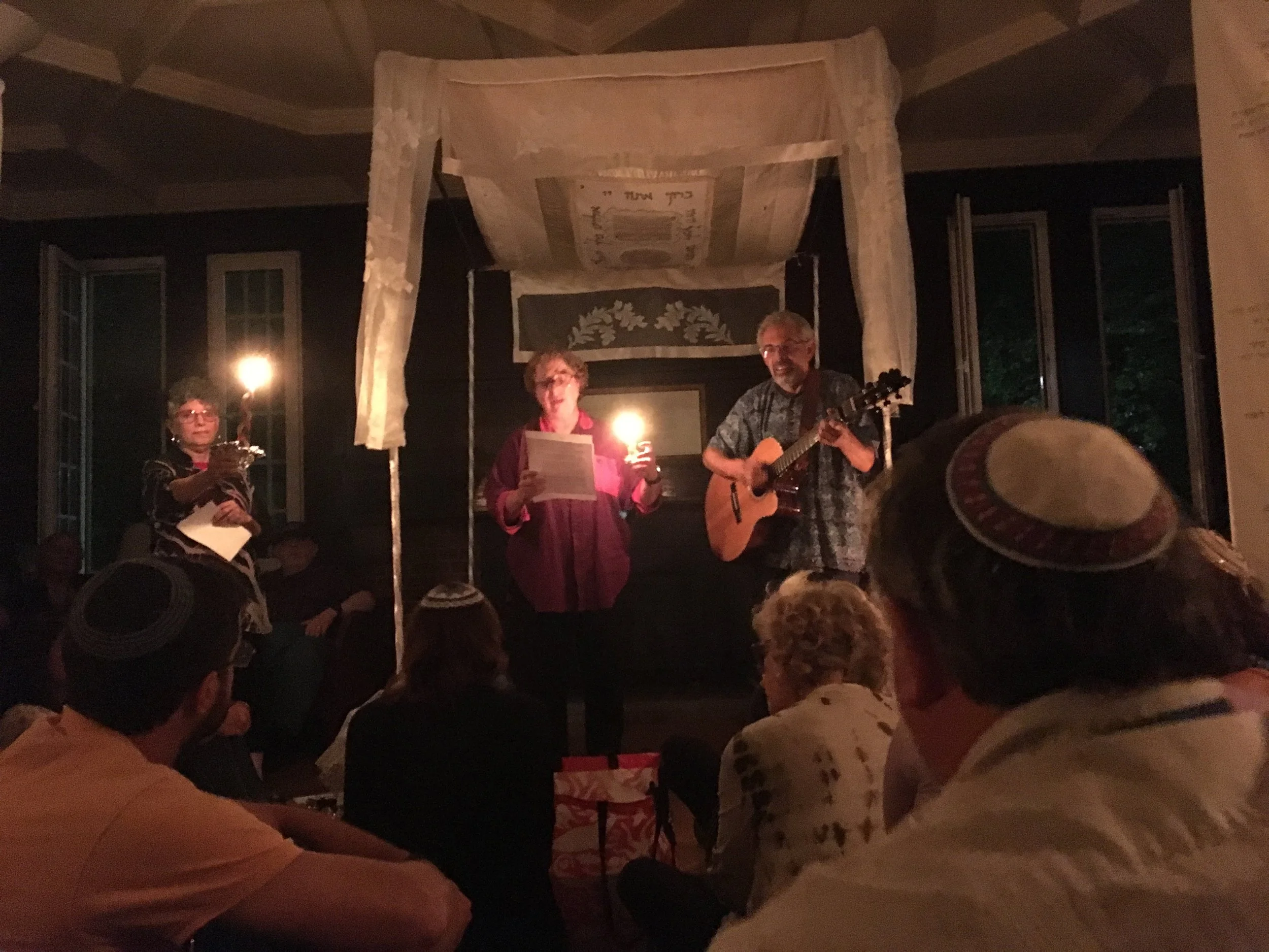 Havdalah with 60 people inside