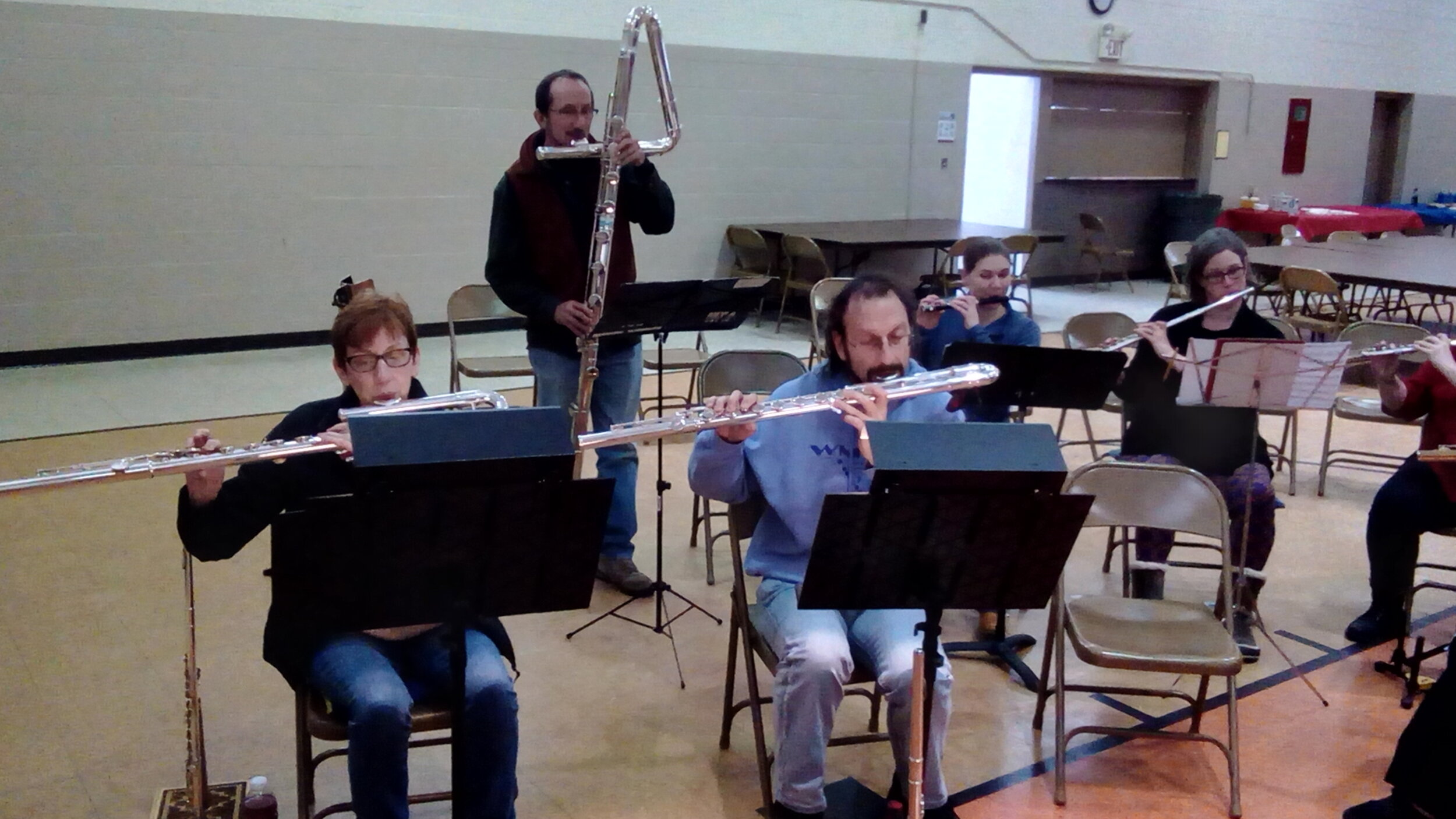 Great Lakes Flutes rehearsal