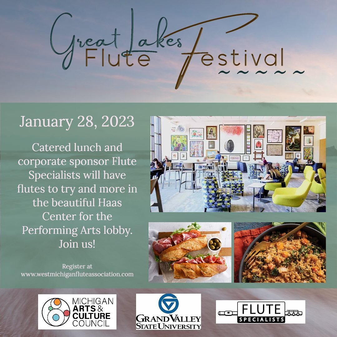 Calling all flute students, teachers, and performers of all ages and levels. Visit www.westmichiganfluteassociation.com to learn about all the musical and educational offerings of this special event. Connect with your West Michigan Flute community, e
