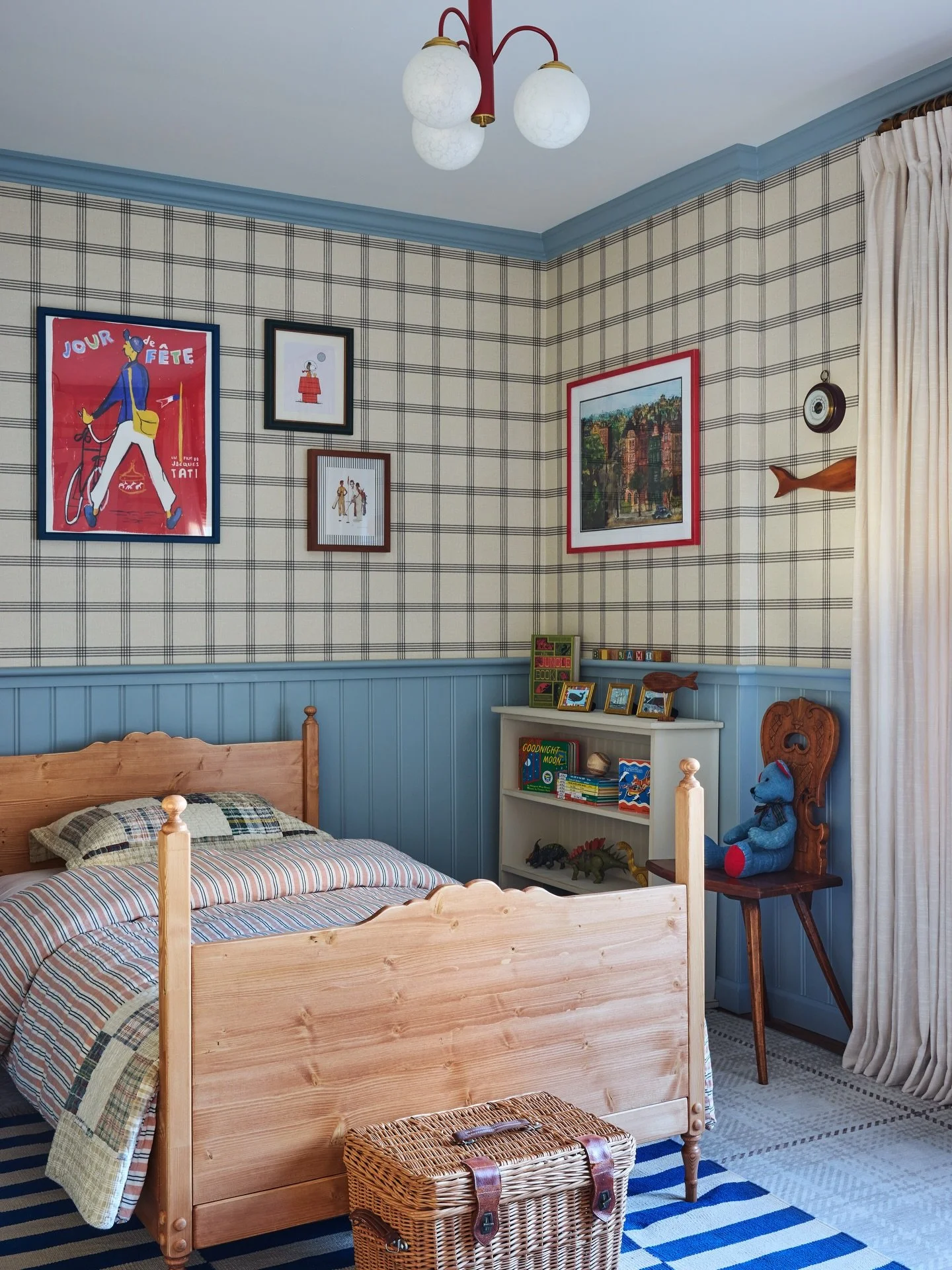I think my son&rsquo;s room might be my favorite in the whole house. Every corner reflects what he loves right now. 

I&rsquo;ve taken him antiquing with me since he was born, and he&rsquo;s proudly picked out many pieces himself &mdash; old baseball