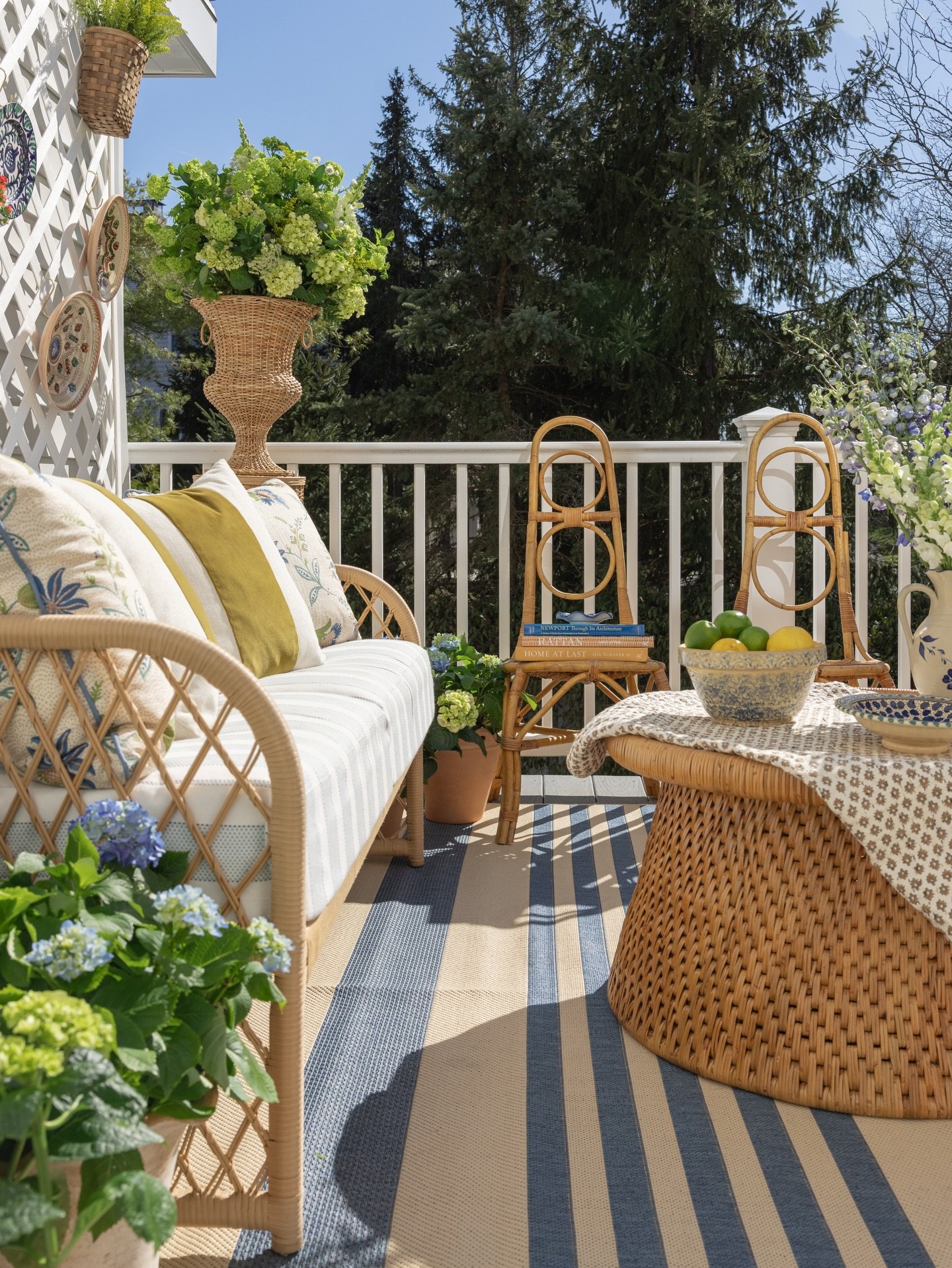 I&rsquo;ve always loved the idea that exterior spaces shouldn&rsquo;t feel separate from the home, but like a continuation of it. Here&rsquo;s a layered, collected approach mixing vintage pieces, garden elements, and natural materials to create a por