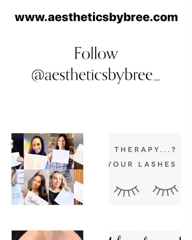 Check out my website and all of my services ♡ www.aestheticsbybree.com