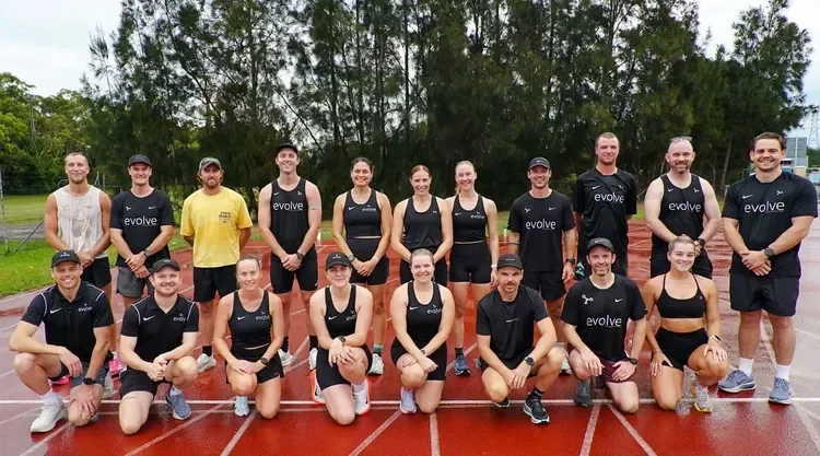 A running group after a run track session in Sylvania Sutherland Shire