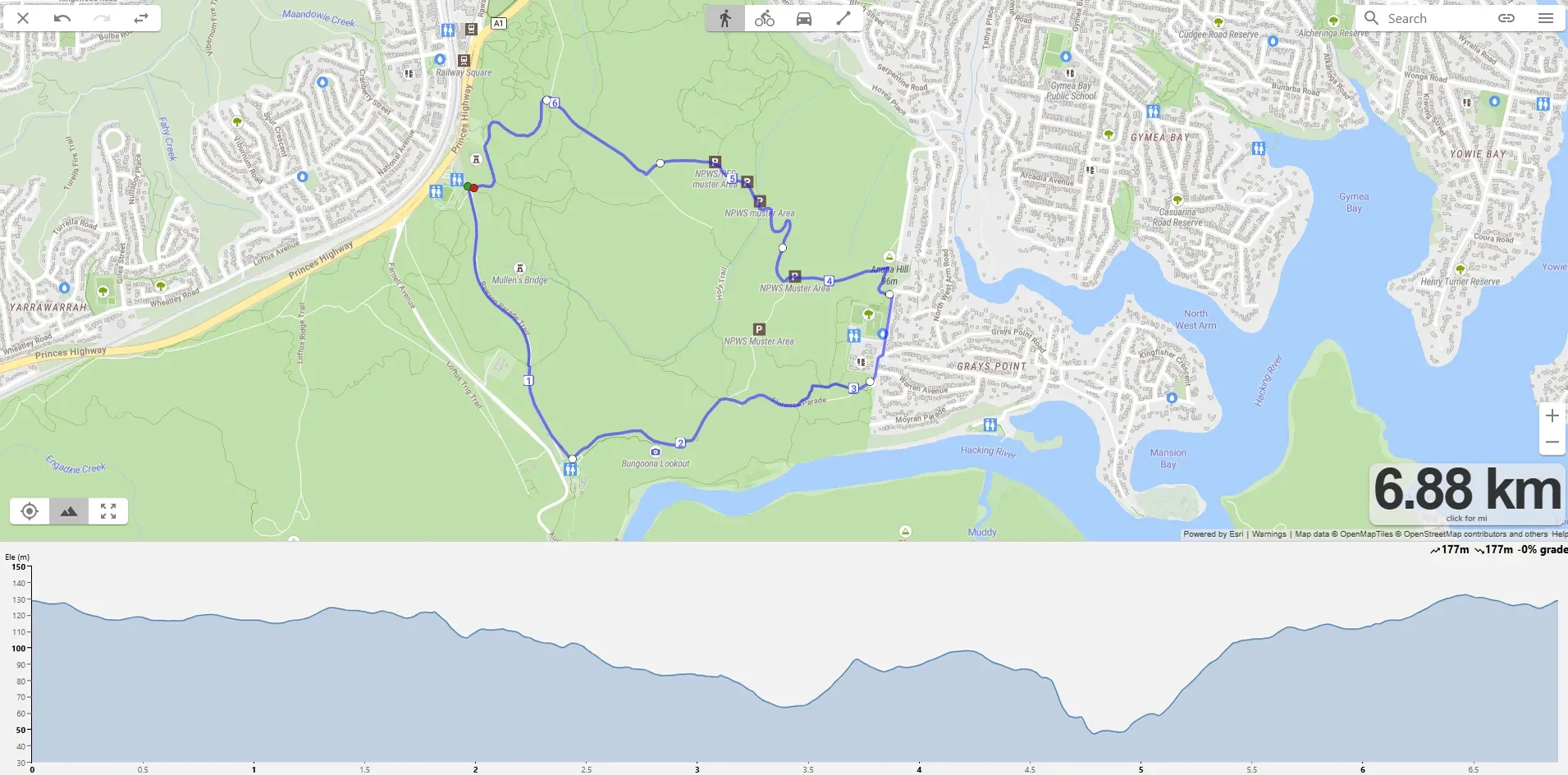 1. Temptation Creek Trail / Florence Parade Loop