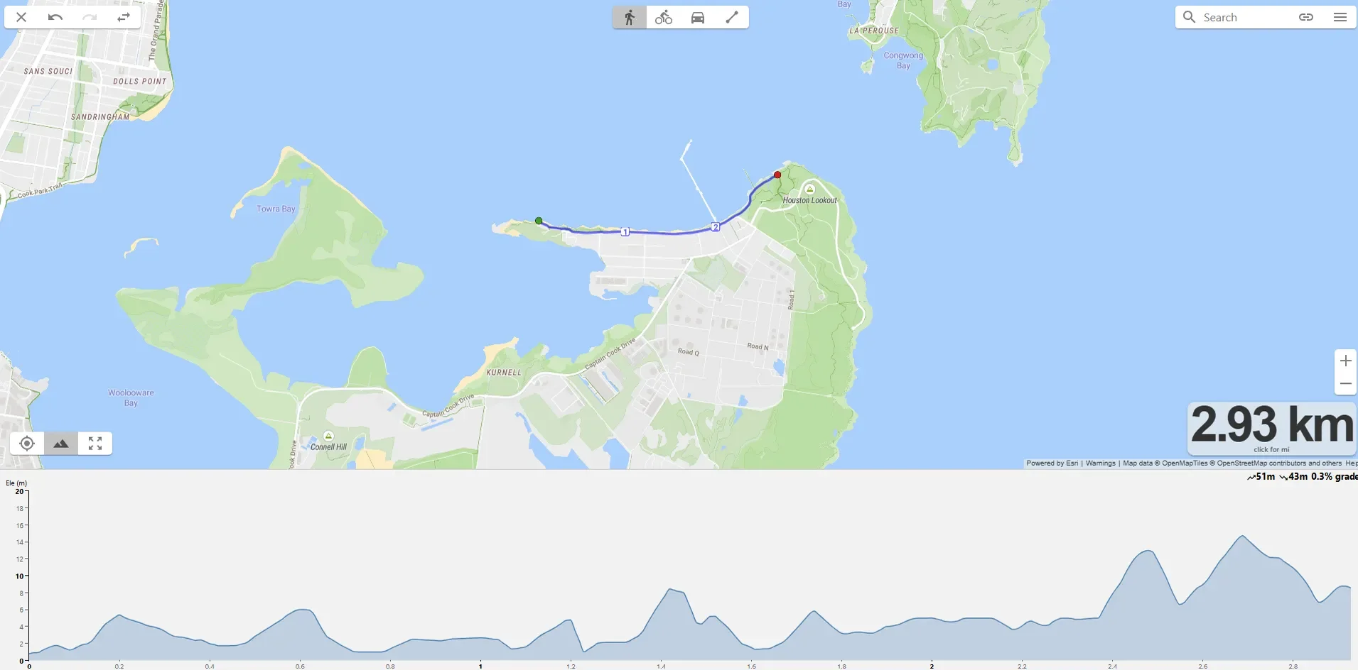 Kurnell Silver Beach Foreshore Running Route