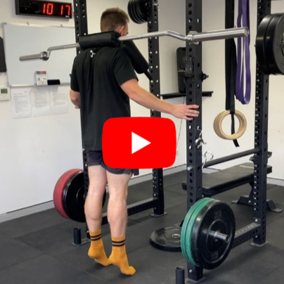A runner doing calf raises in the gym strength training