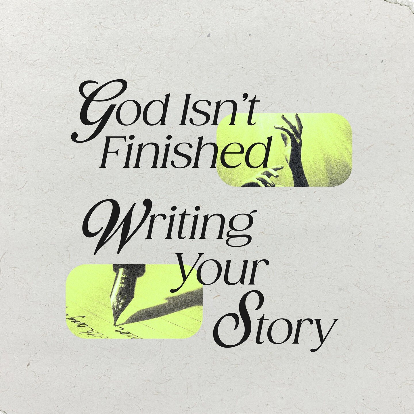 It&rsquo;s easy to get discouraged by what&rsquo;s in front of us. Don&rsquo;t worry &mdash; God is FAR
from done with your story. 🤍