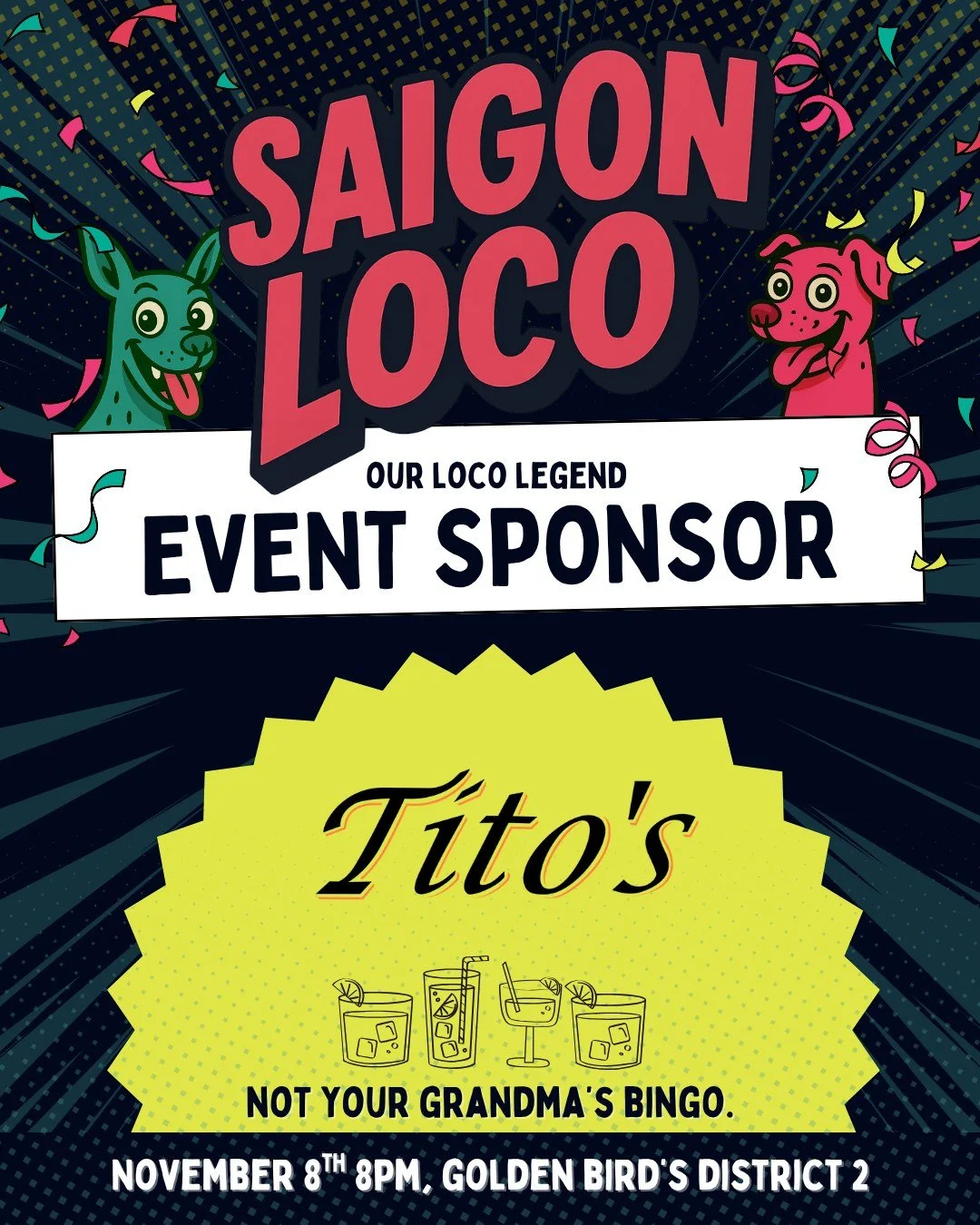 You bring the energy, Tito&rsquo;s brings the vodka. 🔥
We&rsquo;re turning up the volume with @titosvodka  keeping the drinks flowing and the party going all night long.
🎟️ Tickets drop this week - grab your crew and get ready to go Loco!

#SaigonL