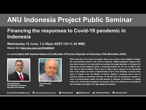 Suahasil Nazara and Peter McCawley: Financing the responses to Covid-19 pandemic in Indonesia
