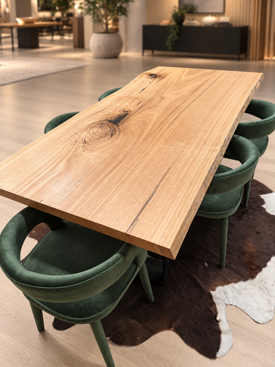 Mountain Ash Live/ Natural Edge Dining Table - SALE
