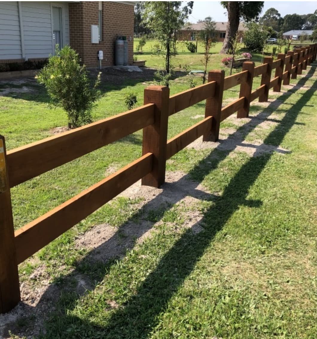 2 Rail Pole Fence , Installing a Split Rail Fence – DVSKL