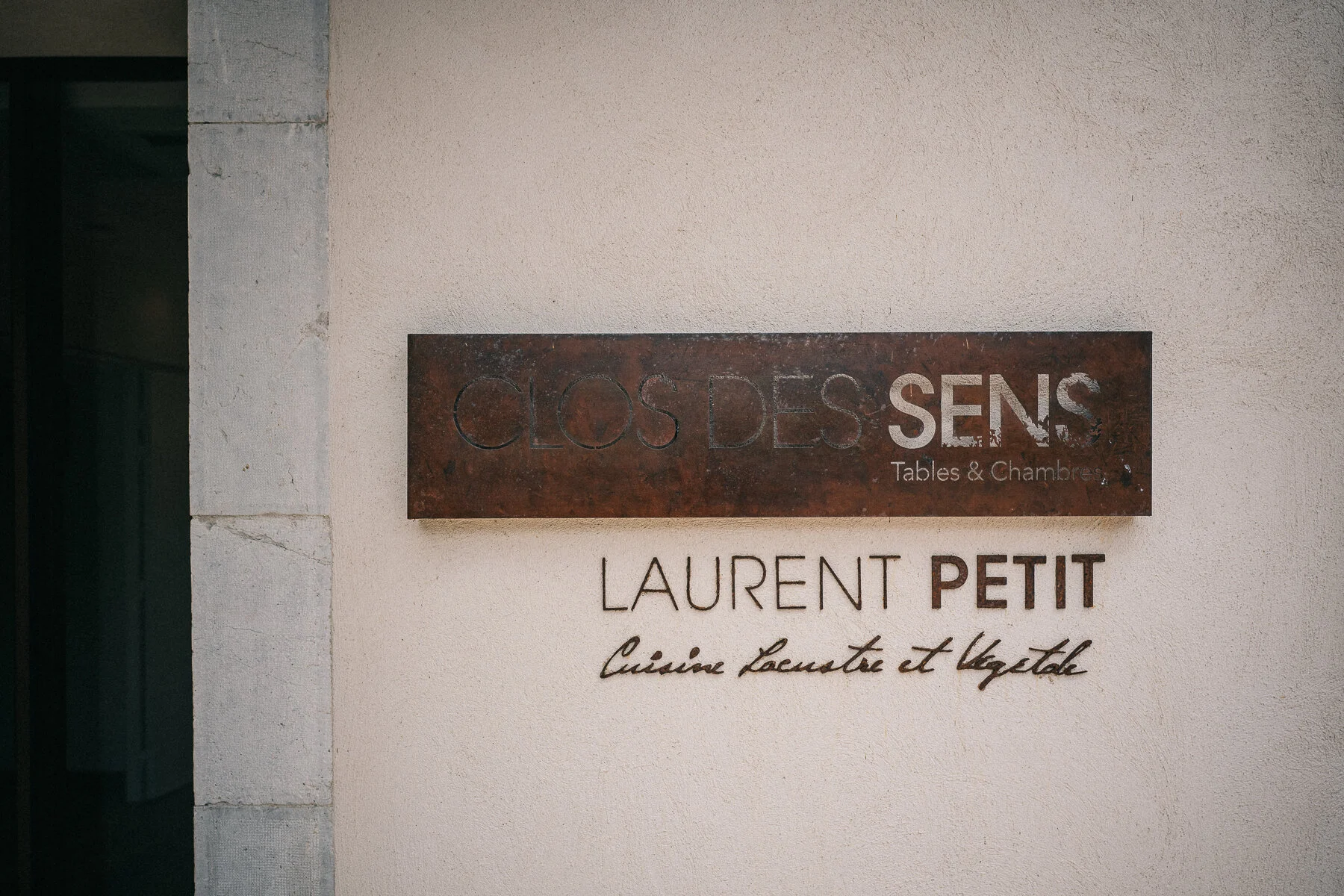 Lunch at RESTAURANT LE CLOS DES SENS