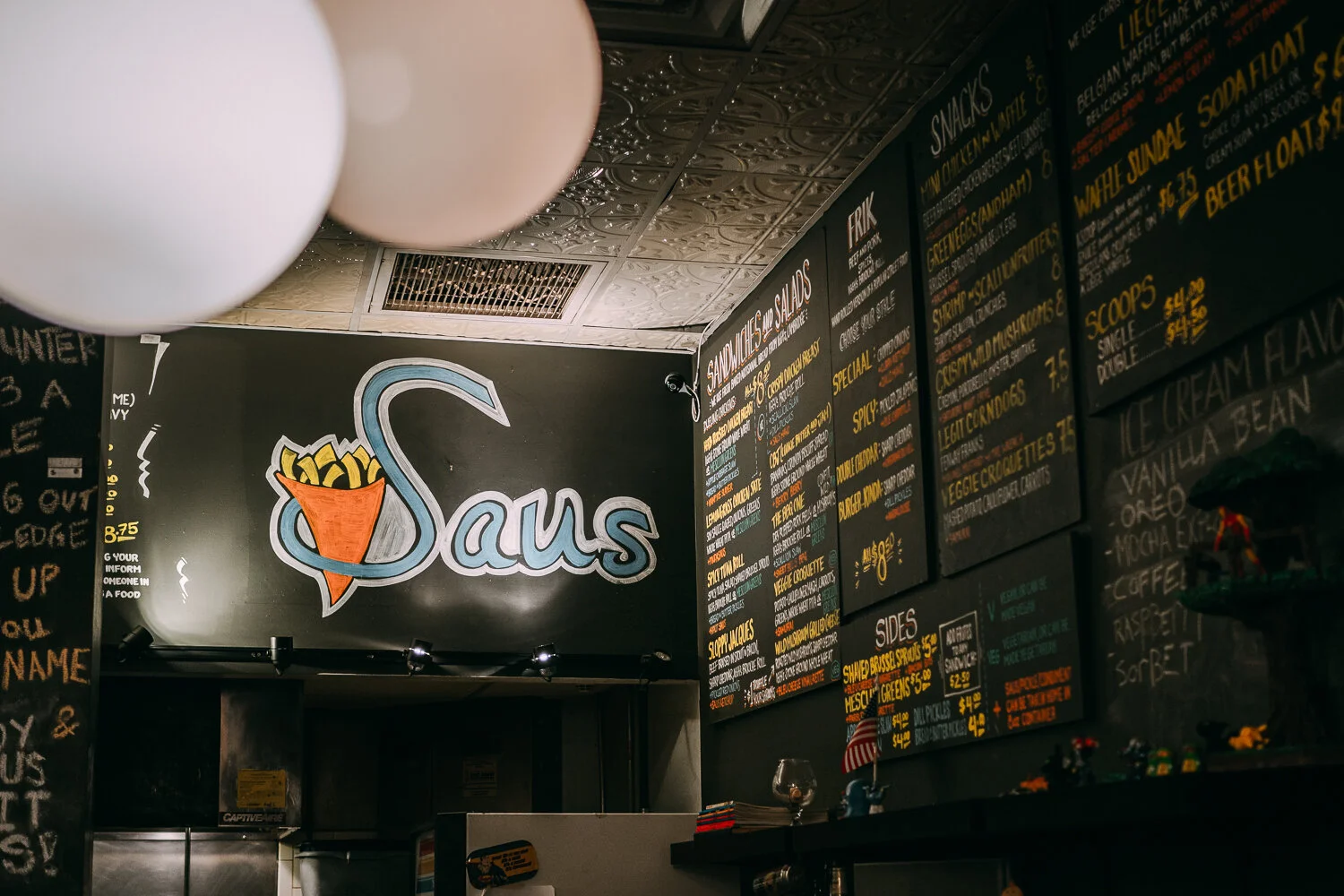 Pre-Labor-Day fireworks dinner at Saus.