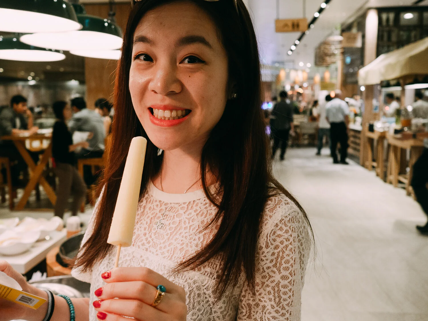 Last bite before I sent her off at the airport: durian ice cream from Eathai at Central Embassy!