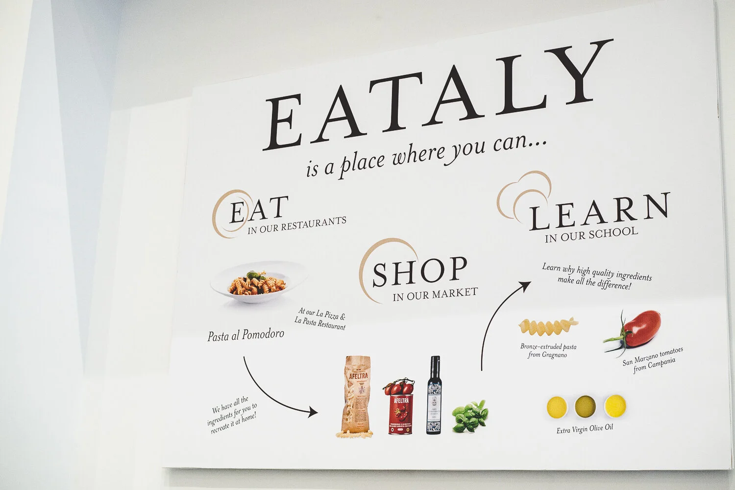 Eataly Boston is located in the Prudential Center on 800 Boylston St.