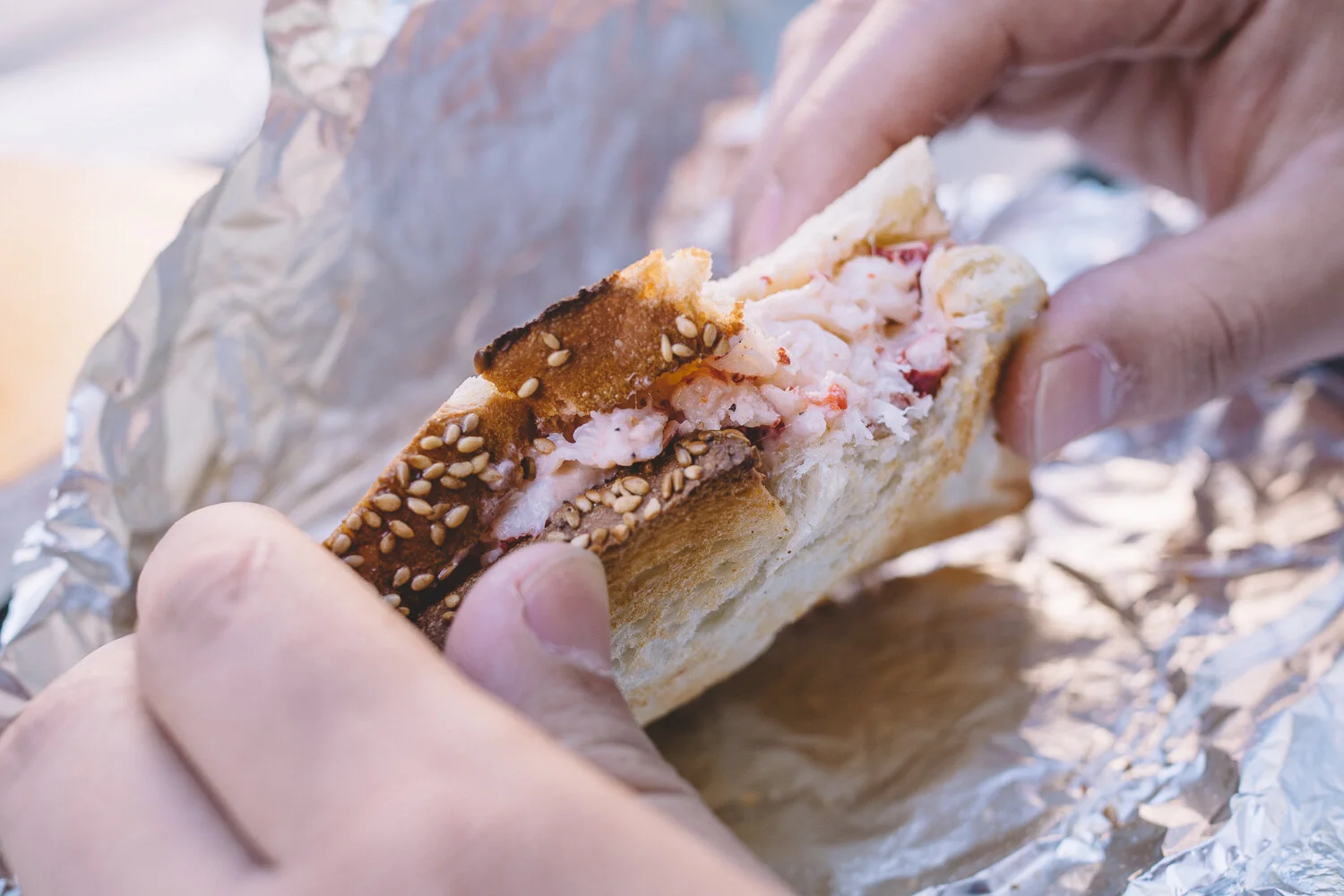 Lobster sandwich from Alive & Kicking Lobster