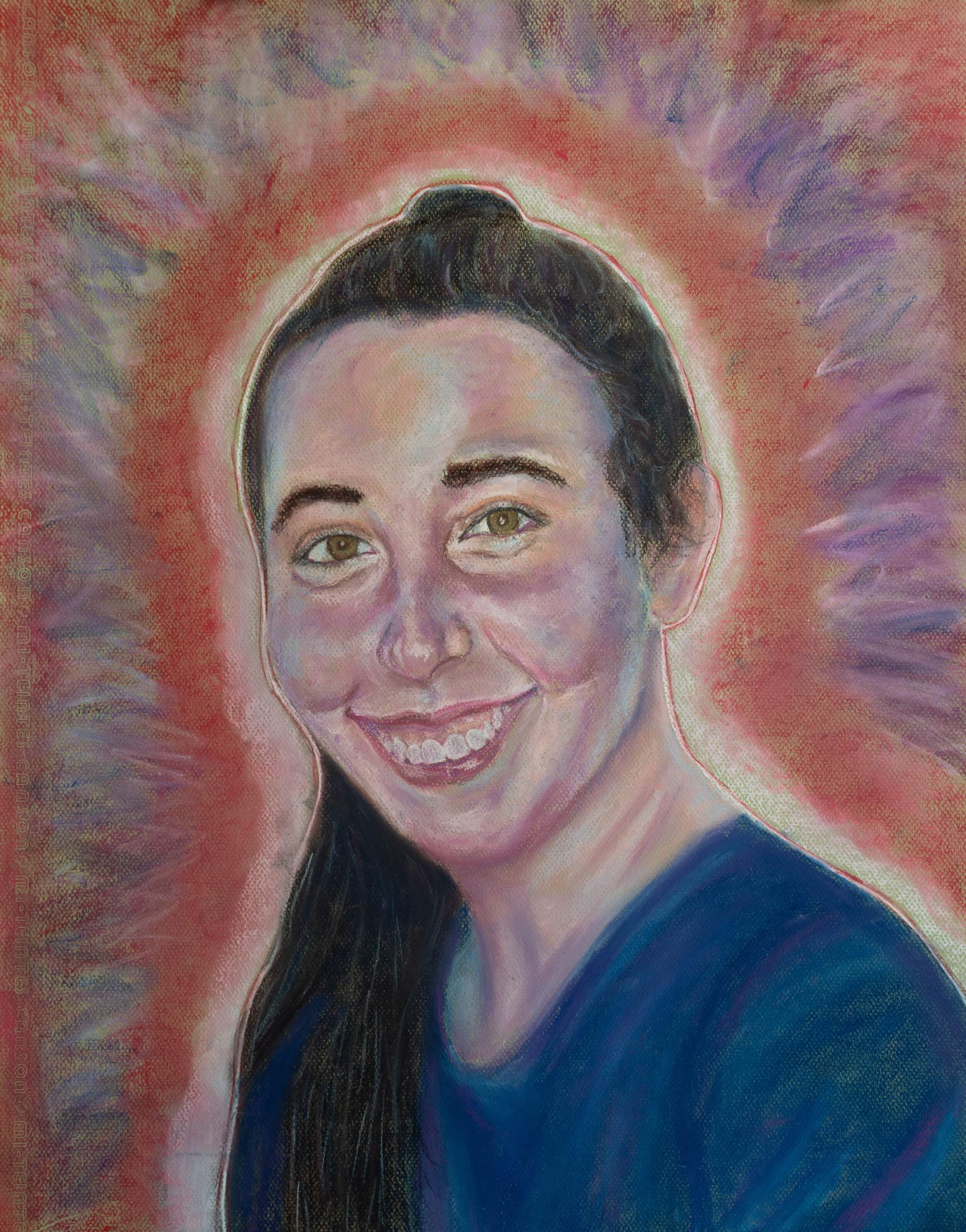 "Sam", 2020, chalk pastel on paper, 19 x 25 inches