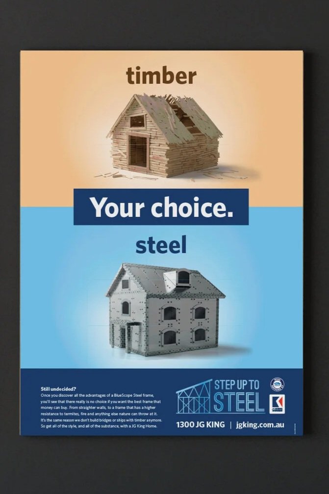 JG King Homes – Step up to Steel