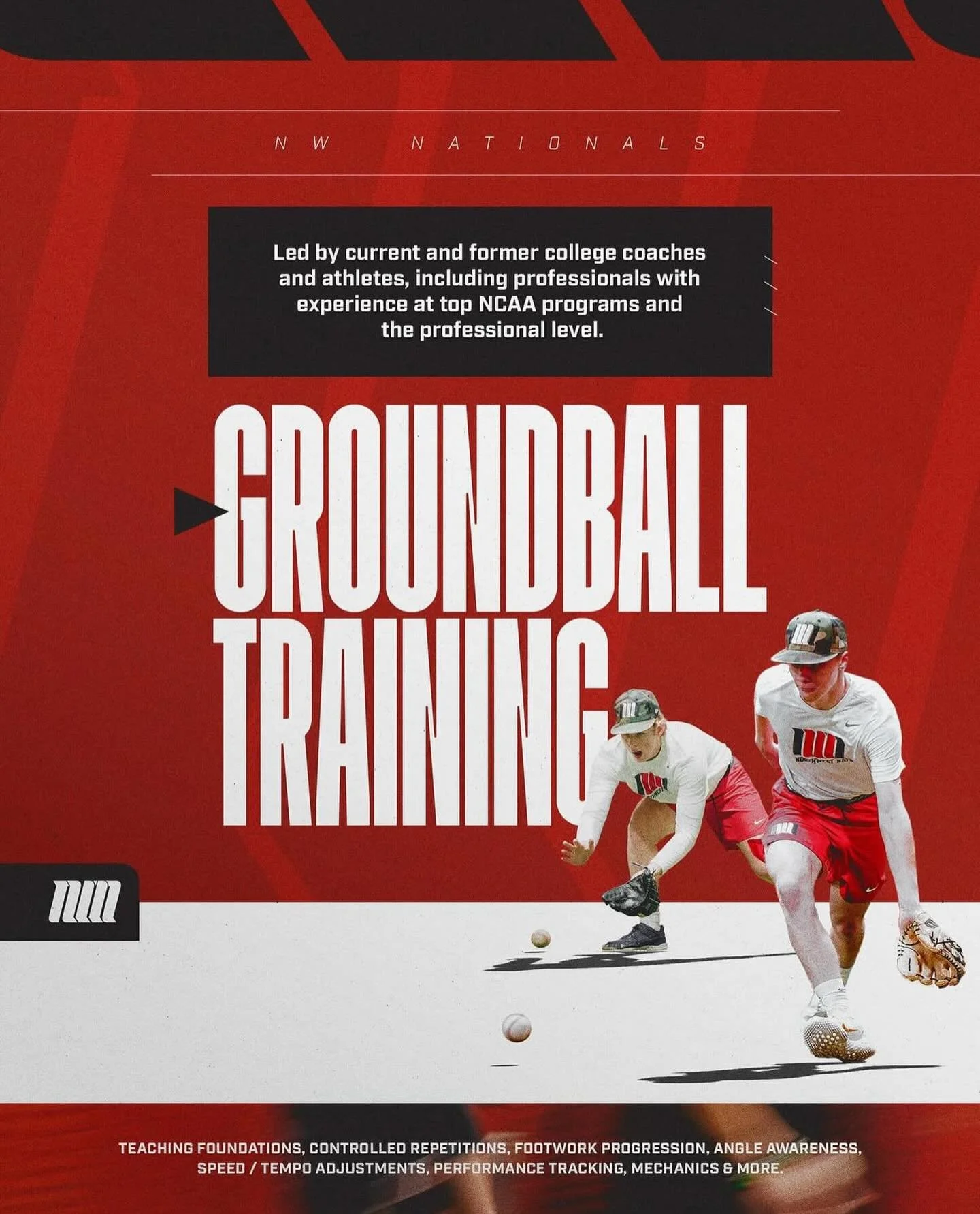 JANUARY GROUND BALL CLASS at the Northwest Nationals Training Facility
💥 Build elite infield skills 💥 Improve footwork + glove control 💥 Tons of quality reps
Starts January &mdash; limited availability! 👉 Register at: https://www.nwnationals.com/