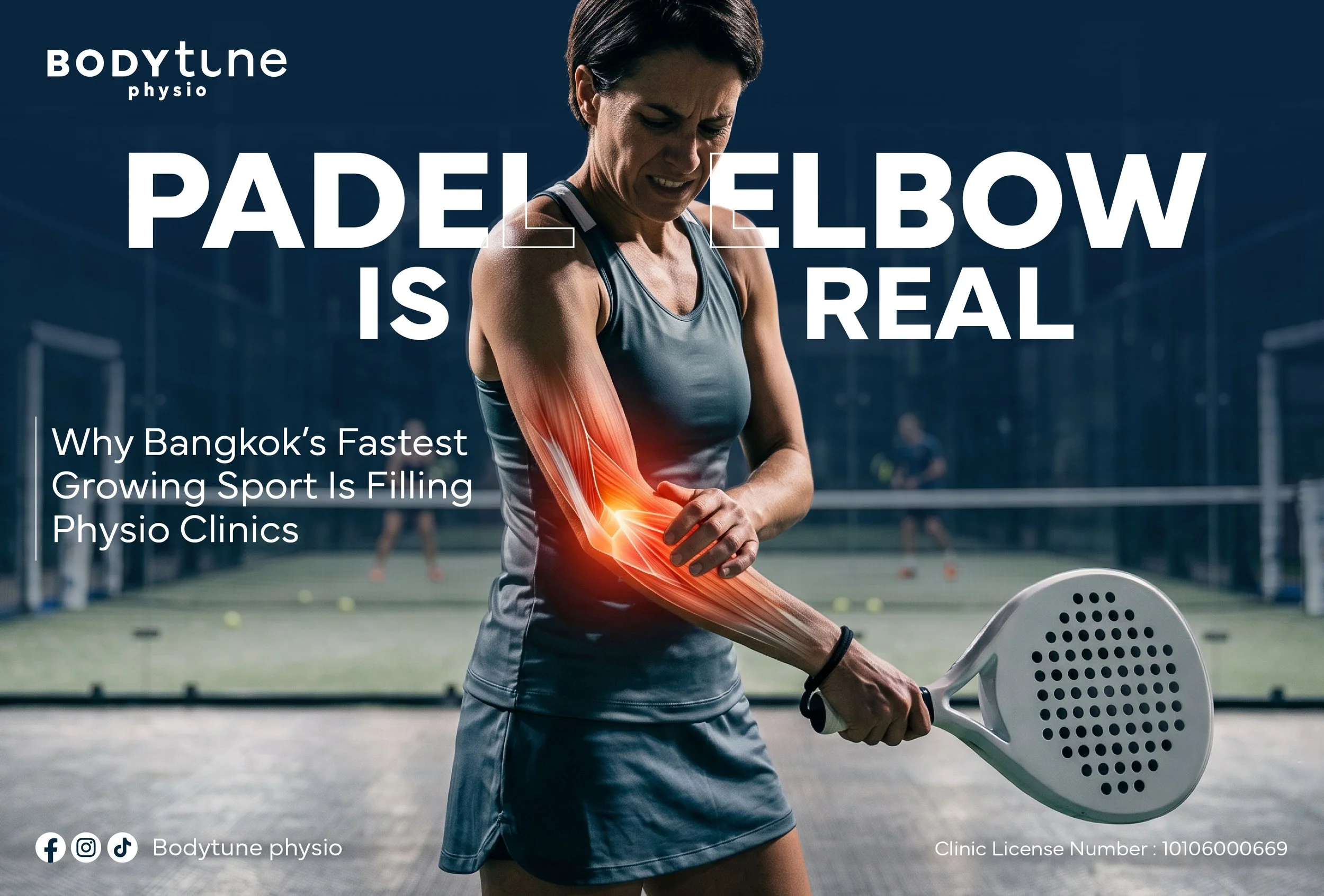 Pickleball/ Padel Elbow Is Real: Why Bangkok’s Fastest Growing Sports Is Filling Physio Clinics