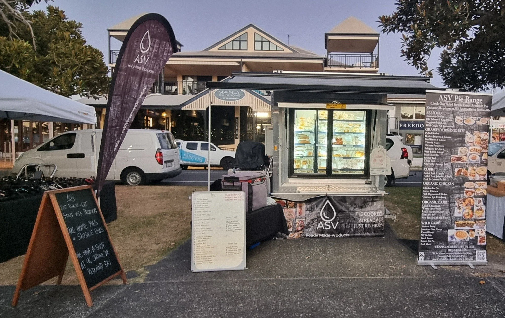 Manly Farmers Market fortnightly for us.