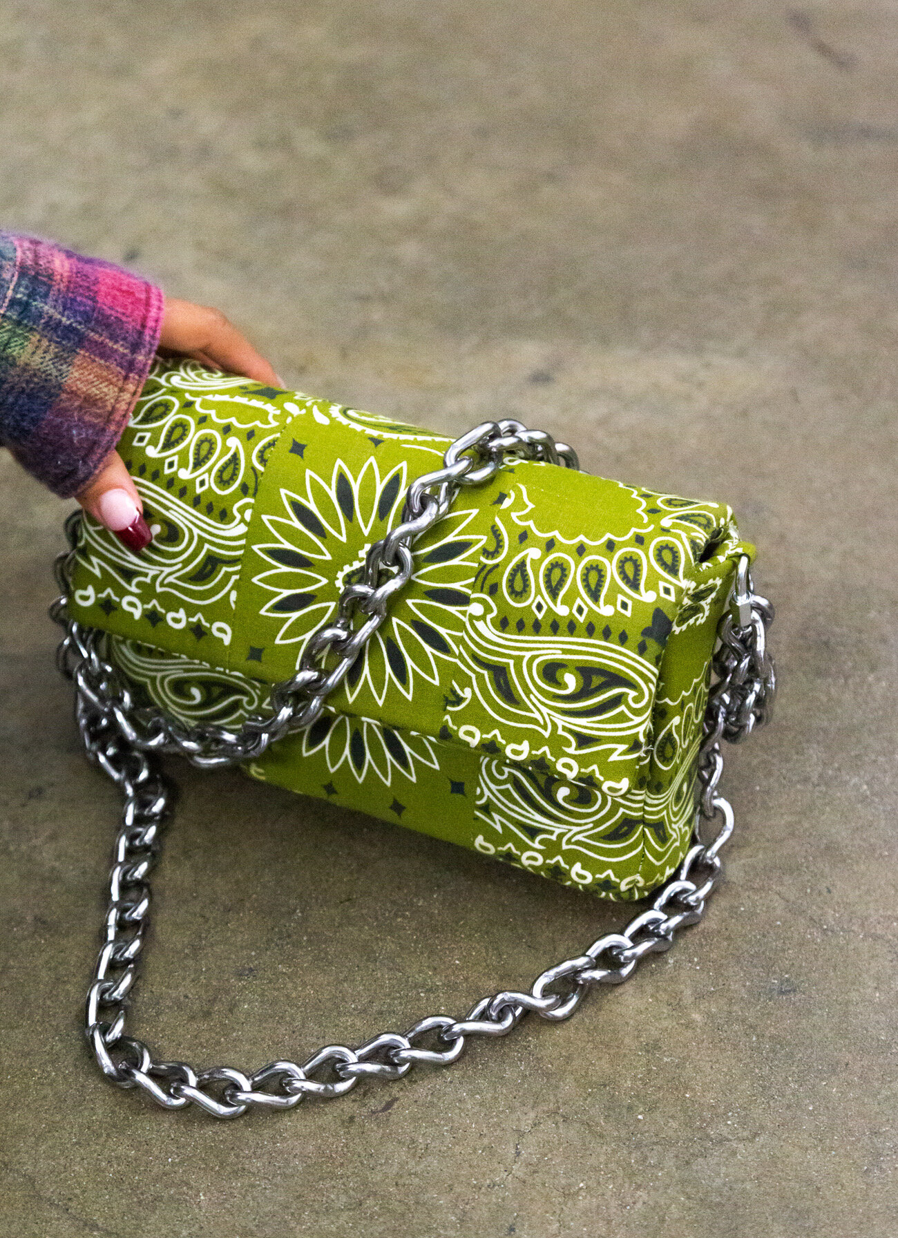 DOUBLE MINI CHAINED FLAP BAG