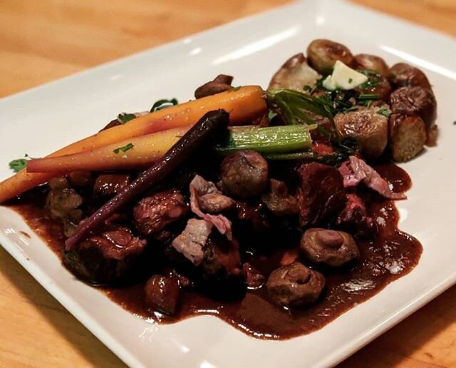 Beef Bourgignion - A traditional and hearty French dish, first documented in the 19th century, has become a standard of French cuisine, notably in Parisian bistros. It only began to be considered as a Burgundian specialty in the twentieth century, la