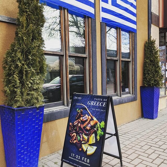 Flags raised!! Today we start celebrating all things Greek. Join us for a specially curated feature menu, sure to tantalize your tastebuds. This week only! Full menu and booking details: www.themedvernon.com/events