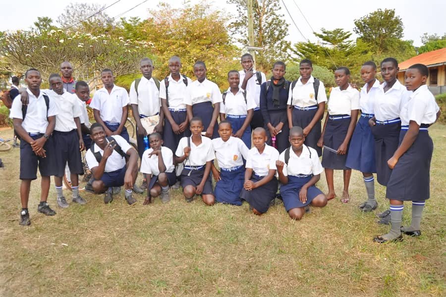 Students aim for success at Busoga High School.