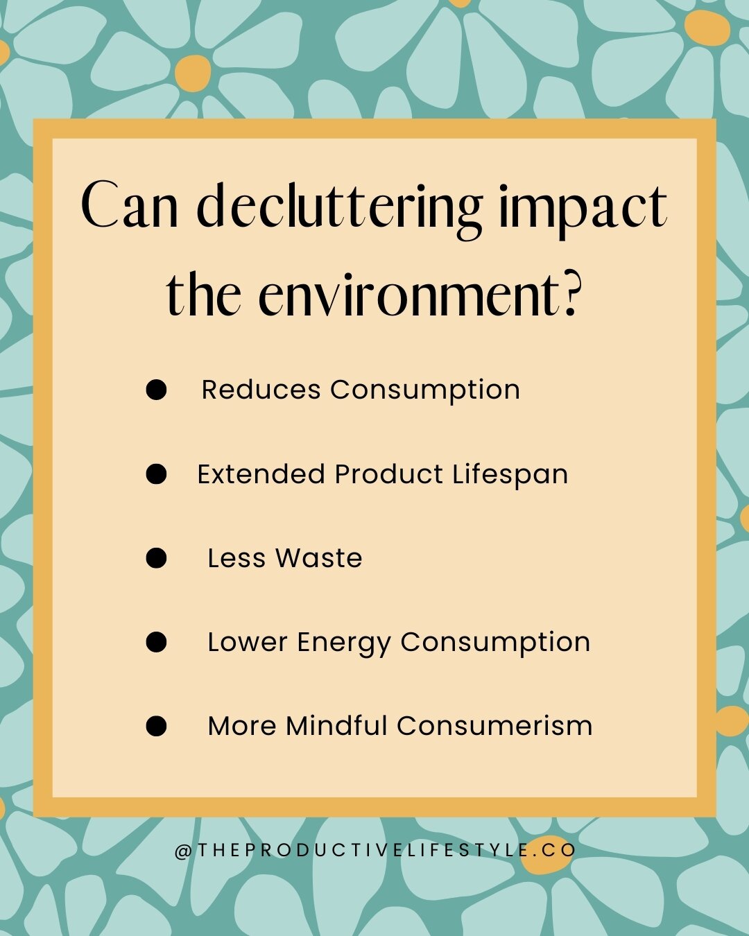 Day 4: Spring Clearing for the Planet!
Did you know decluttering can help reduce waste? By letting go of unused items, we lessen the environmental impact of production
🌳Reduced Consumption: By decluttering, you take stock of what you already own and