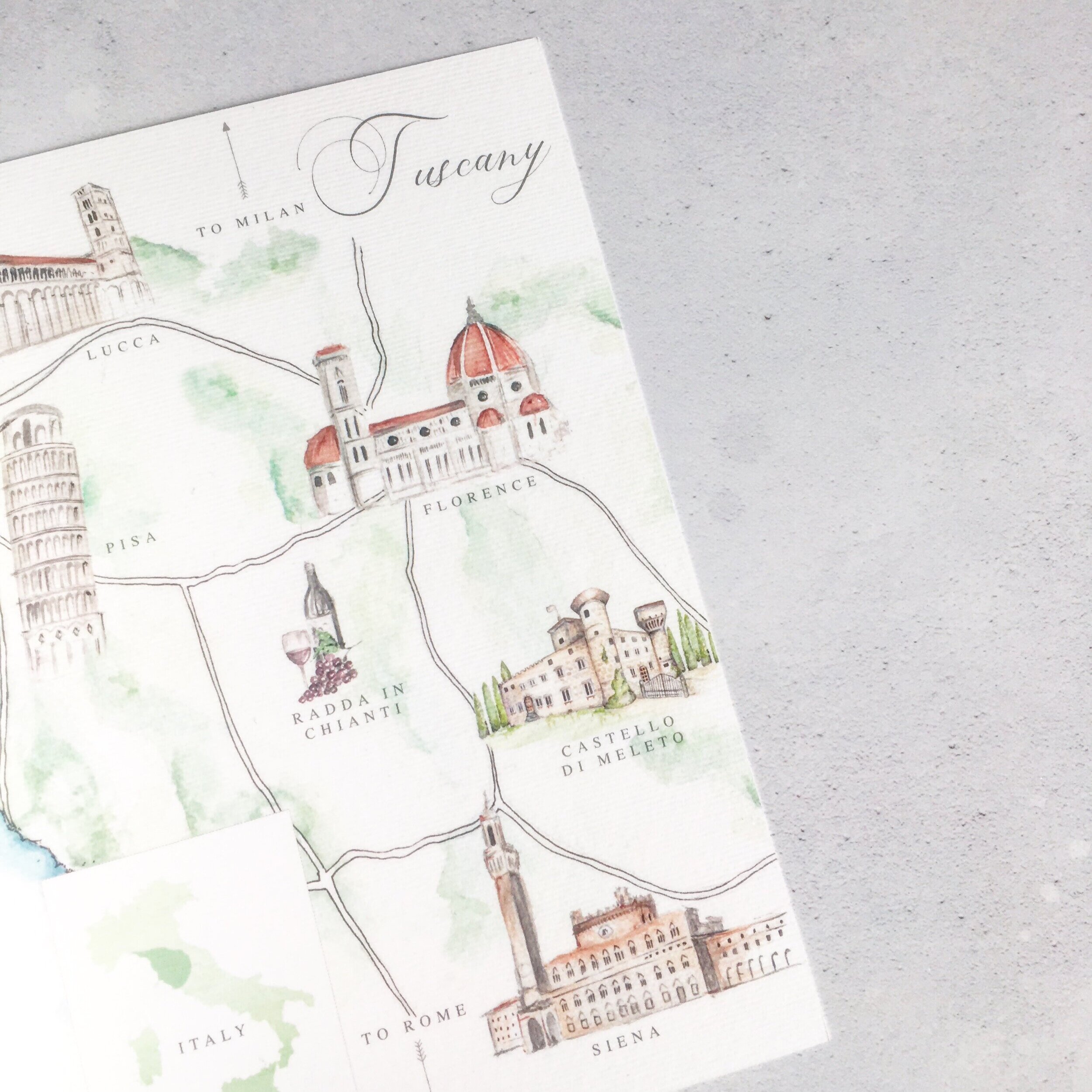 Wedding invite map directions