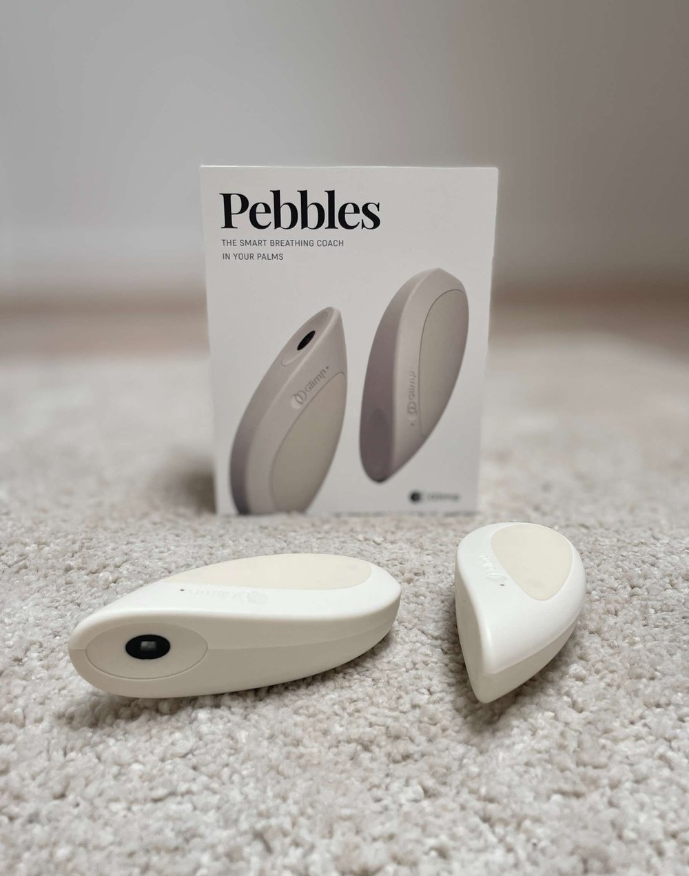  De Pebbles Glimp: een ademcoach in je handpalmen, die je helpt met burn-out herstel, ontspannen en beter slapen. 