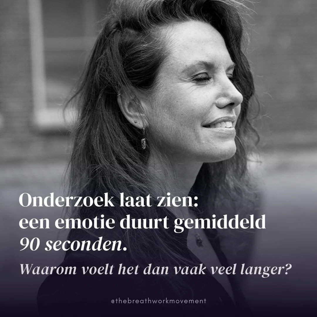 Toen ik voor het eerst las dat een emotie gemiddeld maar 90 seconden duurt, had ik daar zo mijn bedenkingen bij. Dat voelde absoluut niet zo. Emoties konden bij mij uren, dagen, soms zelfs weken of jaren blijven hangen.⁠
⁠
Totdat ik ermee ging experi