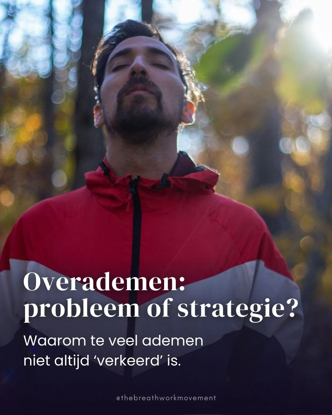 Je hoort het overal: "We ademen te veel". En dat wordt vaak direct gezien als een probleem. Maar wat als het &oacute;&oacute;k een strategie is?⁠
⁠
In veel situaties gebruikt je lichaam een ademhaling die n&eacute;t wat hoger of sneller lig