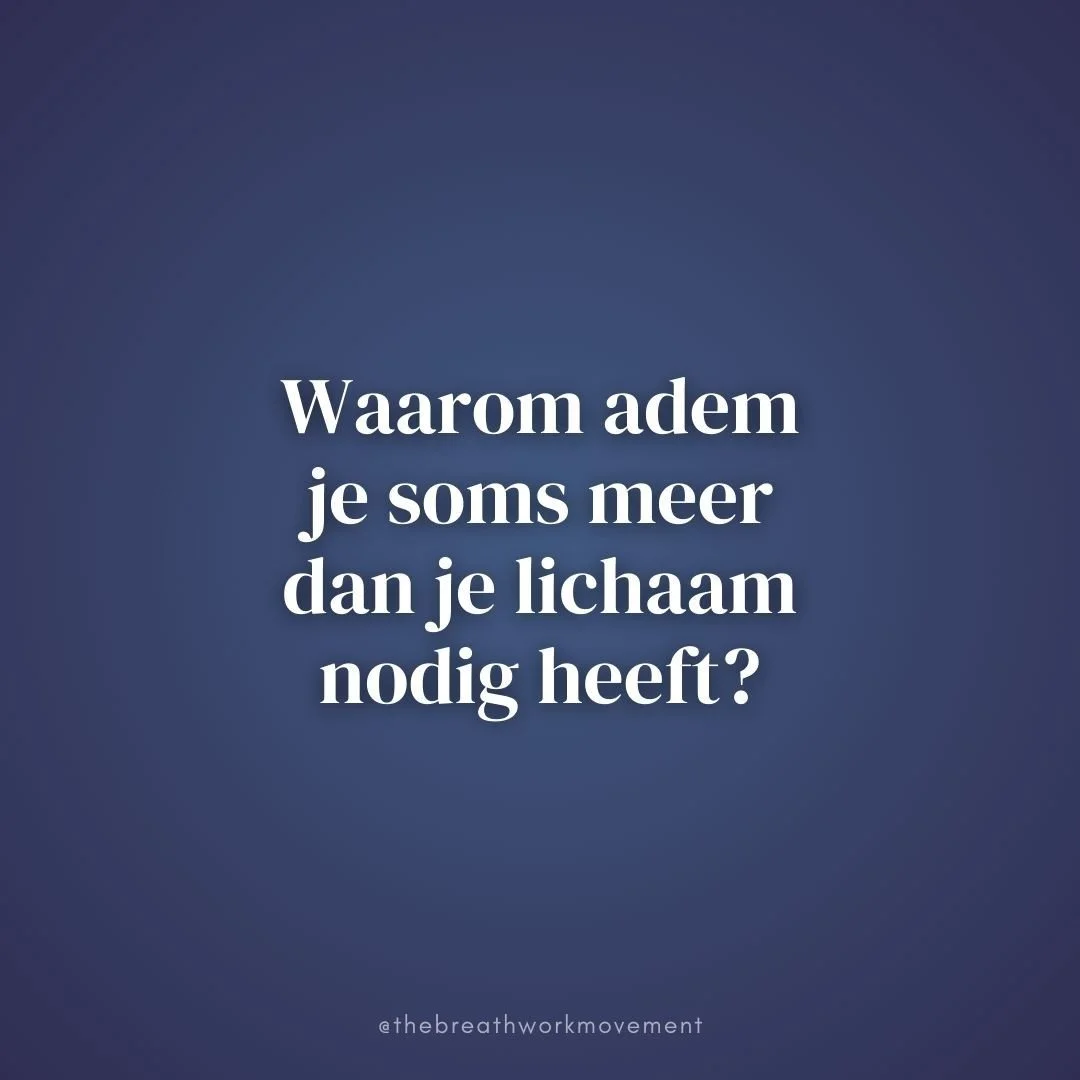We moeten licht en spaarzaam ademen. Dat is de bedoeling. Maar schiet alsjeblieft niet in paniek als je merkt dat je niet volgens "het boekje" ademt. ⁠
⁠
Je lichaam doet dit altijd met een reden.⁠
En precies dat maakt het interessant. ⁠
⁠
M